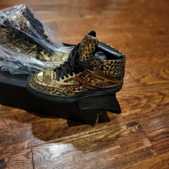 Alejandro ingelmo gold leopard print shoe - Picture 2 of 6